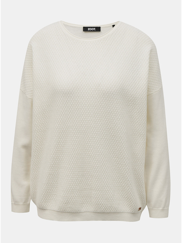 ZOOT.lab Beli ženski pulover ZOOT.lab Morgan