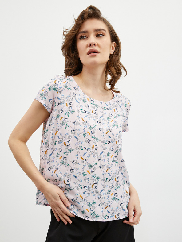 ZOOT.lab Svetlo roza cvetlična bluza ZOOT.lab Berenika