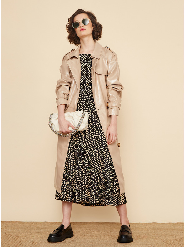 ZOOT.lab Bež in črna ženska majica z vzorčastim potiskom ZOOT.lab Normandy