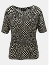 ZOOT.lab Bež in črna ženska majica z vzorčastim potiskom ZOOT.lab Normandy
