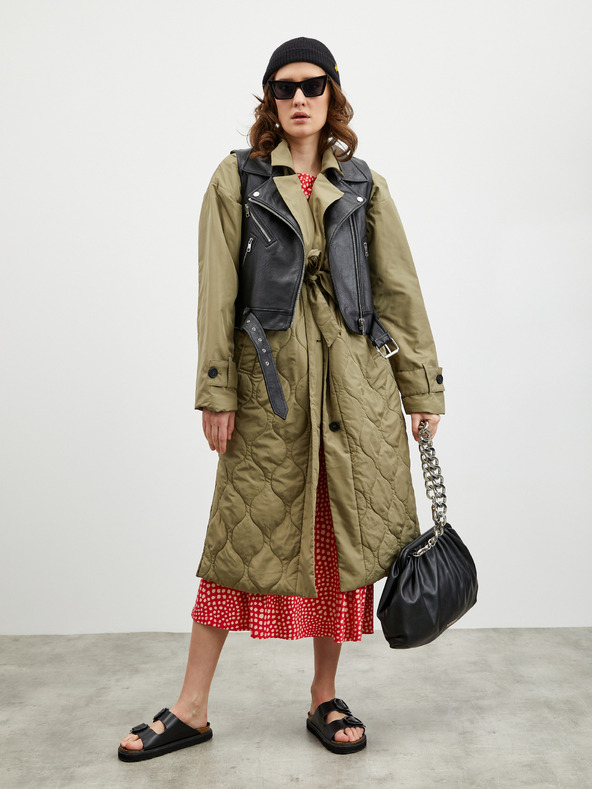 ZOOT.lab Bež in rdeča ženska majica ZOOT.lab Normandie z vzorčastim potiskom