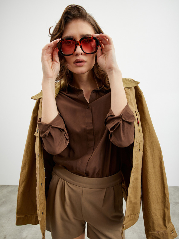 ZOOT.lab Rjave ženske kratke hlače ZOOT.lab Erin