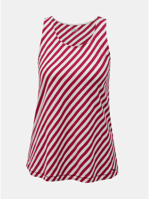 ZOOT.lab Bela in vinska črtasta ženska majica ZOOT.lab Joelle