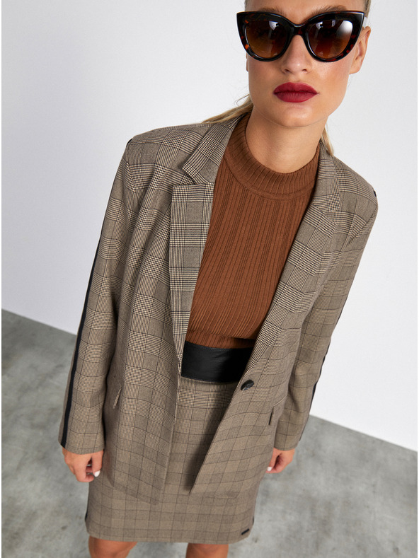 ZOOT.lab Svetlo sivo žensko karirasto krilo METROOPOLIS by ZOOT.lab Fatima