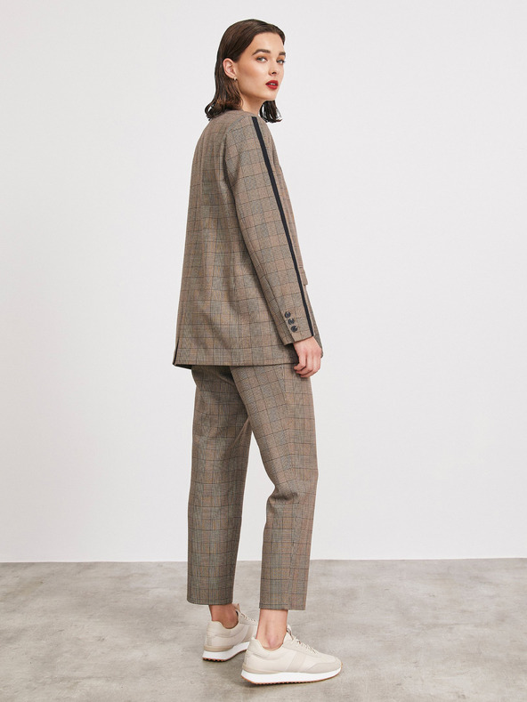 ZOOT.lab Svetlo rjava ženska karirasta jakna METROOPOLIS by ZOOT.lab Blanche