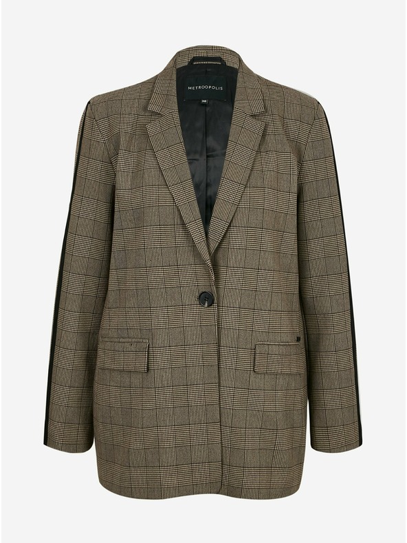 ZOOT.lab Svetlo rjava ženska karirasta jakna METROOPOLIS by ZOOT.lab Blanche