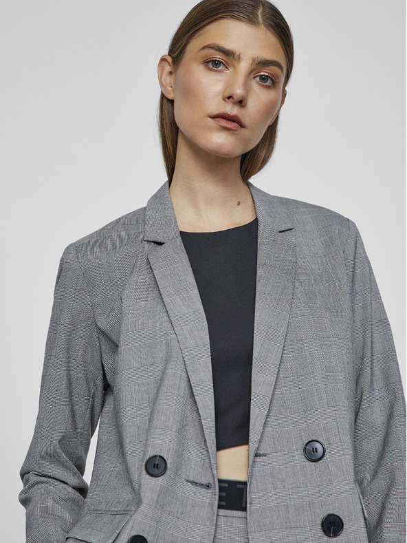 ZOOT.lab Svetlo siva ženska karirasta jakna METROOPOLIS by ZOOT.lab Sonia