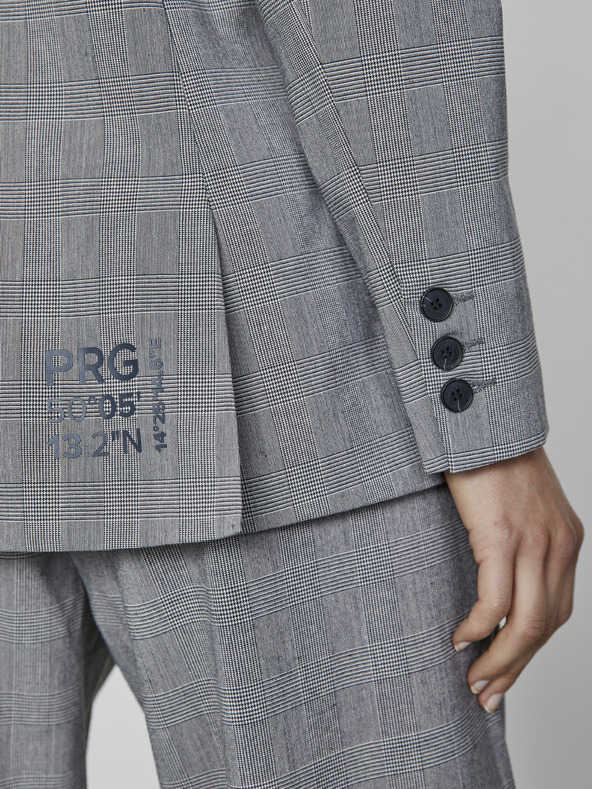 ZOOT.lab Svetlo siva ženska karirasta jakna METROOPOLIS by ZOOT.lab Sonia