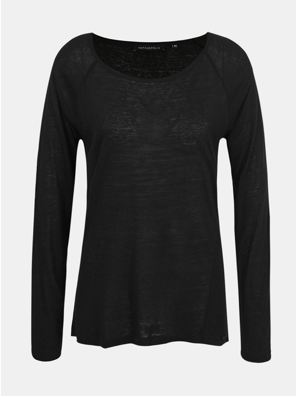 ZOOT.lab Črna ženska srajca s platnom METROOPOLIS by ZOOT.lab Elfie