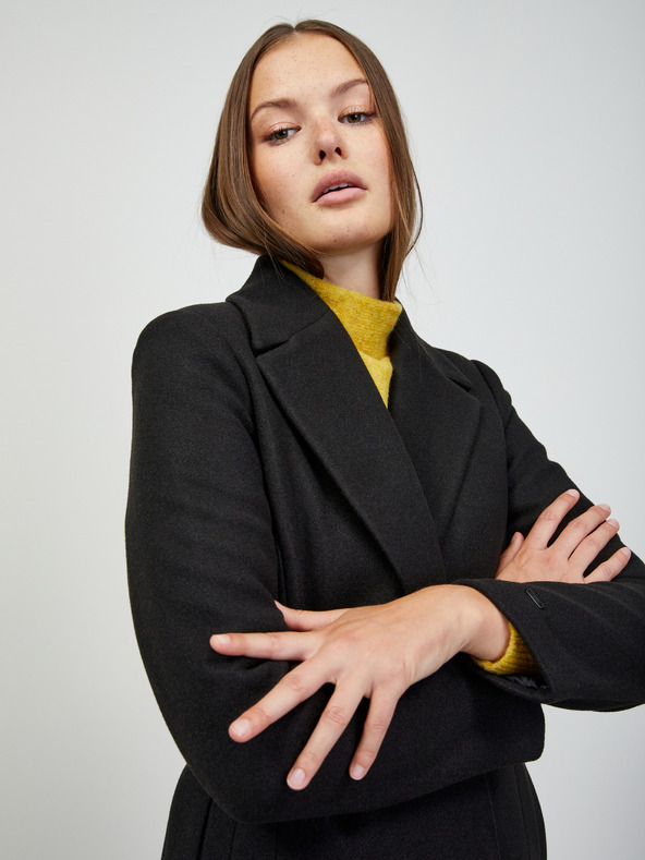 ZOOT.lab Črn ženski zimski plašč ZOOT.lab Malina