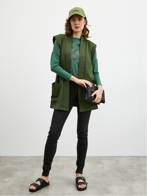 ZOOT.lab Zelena ženska majica s potiskom ZOOT.lab Rozy