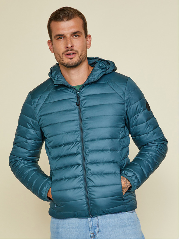 ZOOT.lab ZOOT.lab Ritchy Light prešita moška jakna s kapuco v barvi Petrol