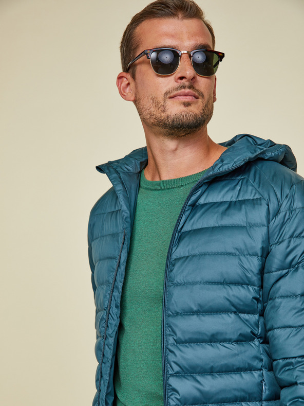 ZOOT.lab ZOOT.lab Ritchy Light prešita moška jakna s kapuco v barvi Petrol