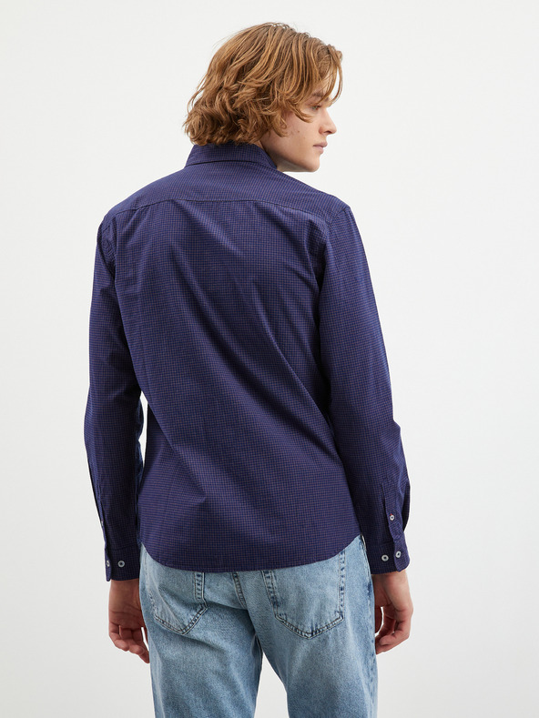 ZOOT.lab Temno modra moška srajca z vzorcem ZOOT.lab Boris