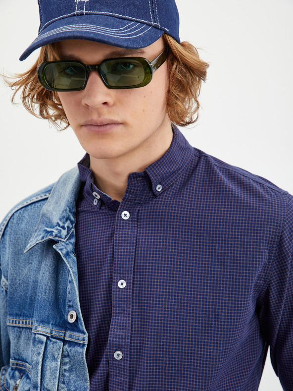 ZOOT.lab Temno modra moška srajca z vzorcem ZOOT.lab Boris