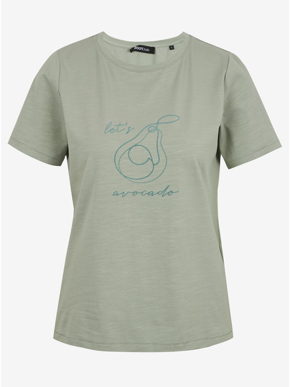 ZOOT.lab Svetlo zelena ženska majica s potiskom ZOOT.lab Elvira