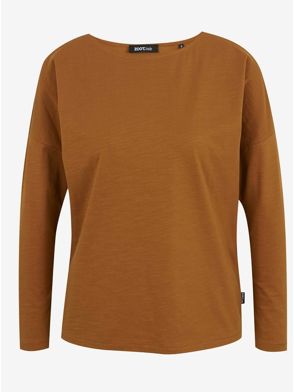 ZOOT.lab Rjava ženska majica z dolgimi rokavi ZOOT.lab Evana