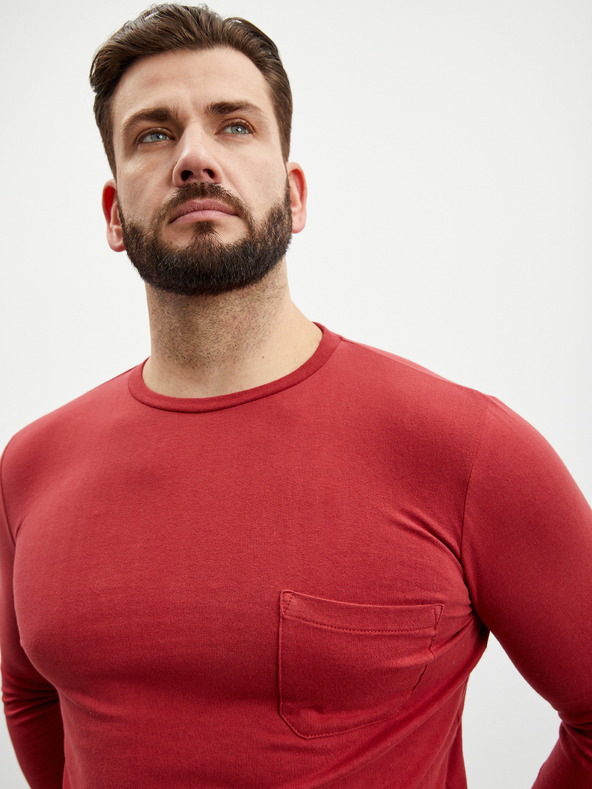ZOOT.lab Rdeča moška majica z dolgimi rokavi ZOOT.lab