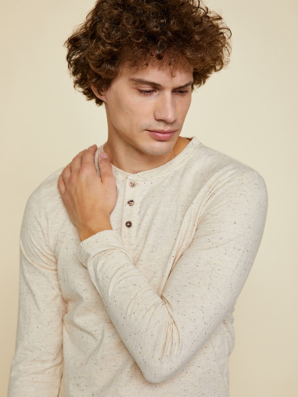 ZOOT.lab Bež moška majica z gumbom ZOOT.lab Diego