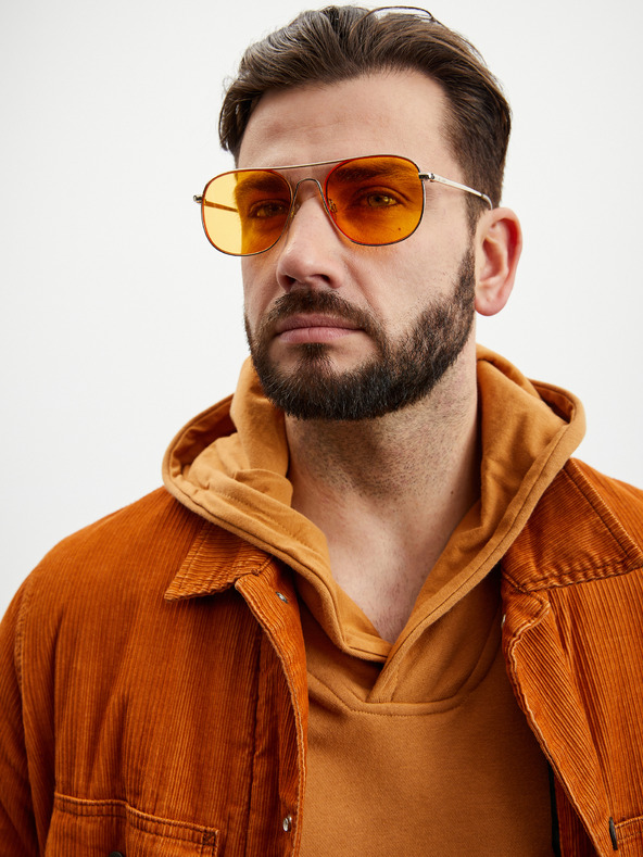 ZOOT.lab Rjava moška osnovna majica s kapuco ZOOT.lab Leoš