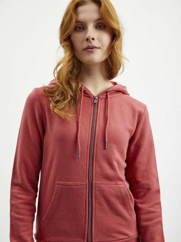 ZOOT.lab Koralna ženska jopa s kapuco z zadrgo ZOOT.lab Laura