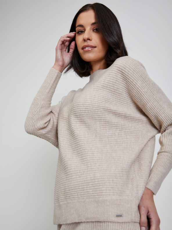 ZOOT.lab Bež ženska rebrasta jopa ZOOT.lab