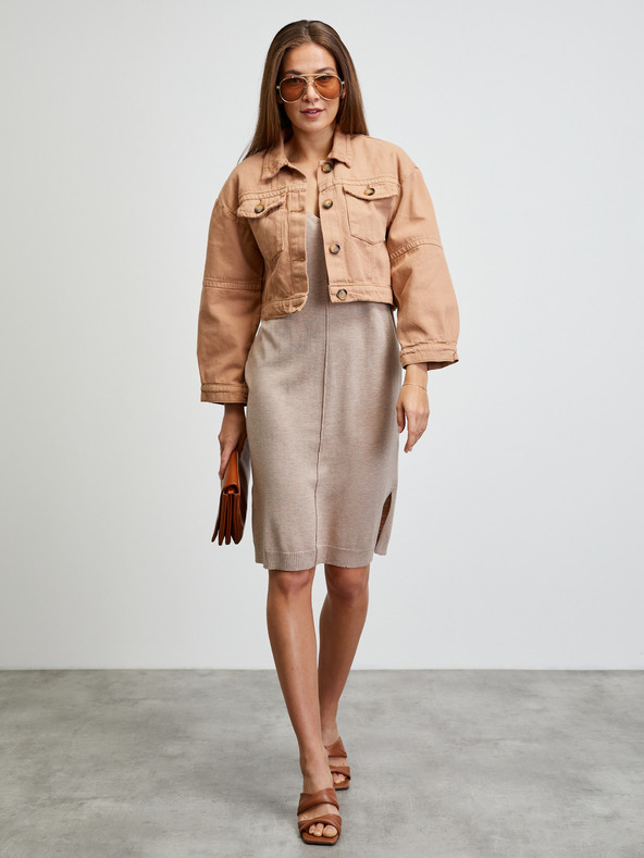 ZOOT.lab Bež pletena obleka METROOPOLIS by ZOOT.lab Berneta