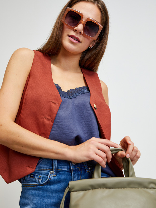 ZOOT.lab Temno modra majica s čipko ZOOT.lab Mariam