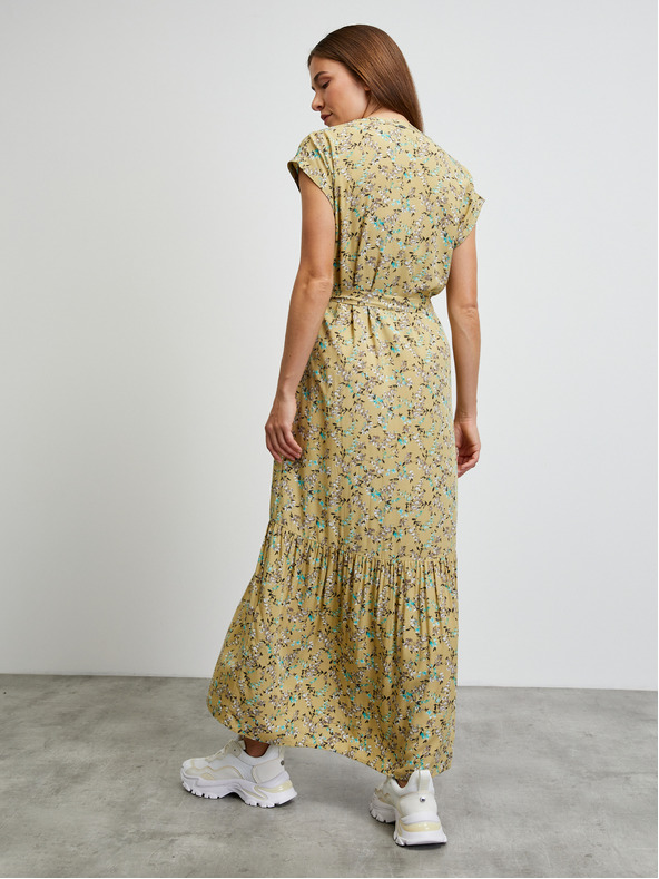 ZOOT.lab Rumena cvetlična srajčna obleka ZOOT.lab Lake
