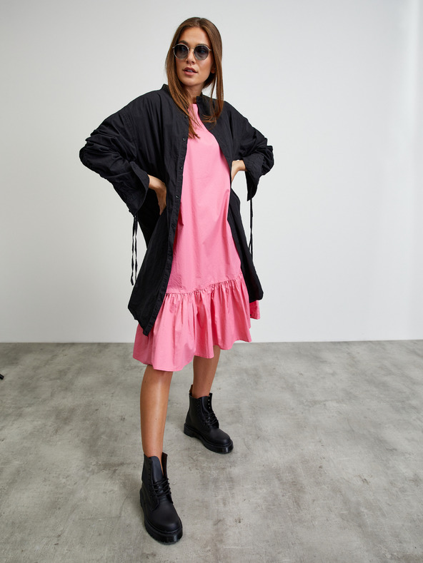 ZOOT.lab Rožnata obleka z volančki by ZOOT.lab Trinitee