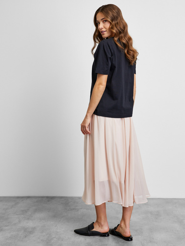 ZOOT.lab Črna osnovna majica s kratkimi rokavi METROOPOLIS by ZOOT.lab Leora