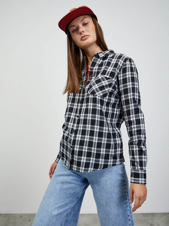 ZOOT.lab Belo-črna ženska karirasta majica ZOOT.lab Doris