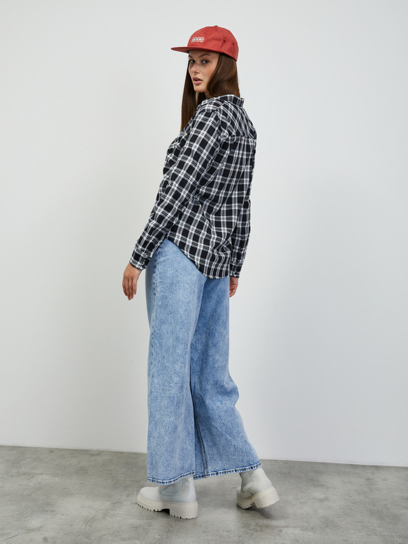 ZOOT.lab Belo-črna ženska karirasta majica ZOOT.lab Doris