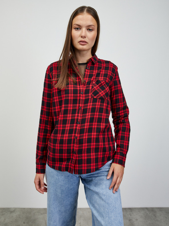ZOOT.lab Rdeča ženska karirasta majica ZOOT.lab Doris
