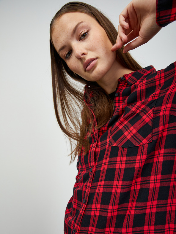 ZOOT.lab Rdeča ženska karirasta majica ZOOT.lab Doris