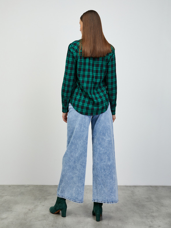 ZOOT.lab Zelena ženska karirasta majica ZOOT.lab Doris