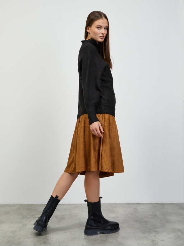 ZOOT.lab Črn ženski prevelik pulover ZOOT.lab Glynne