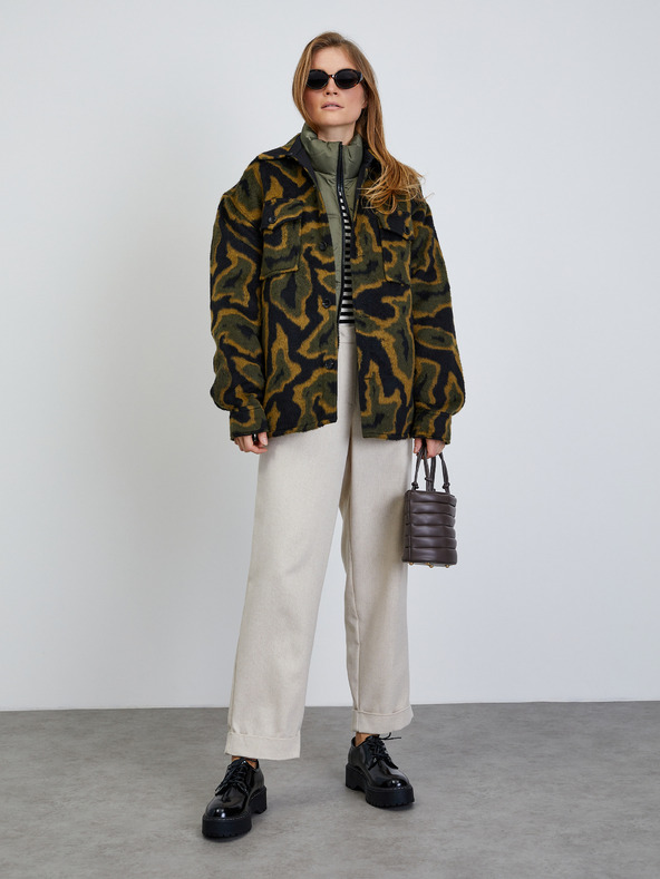 ZOOT.lab Kremne črtaste ženske hlače ZOOT.lab Deliza