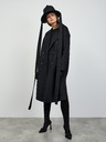 ZOOT.lab Črn prehodni ženski plašč iz volnene mešanice ZOOT.lab Kalita