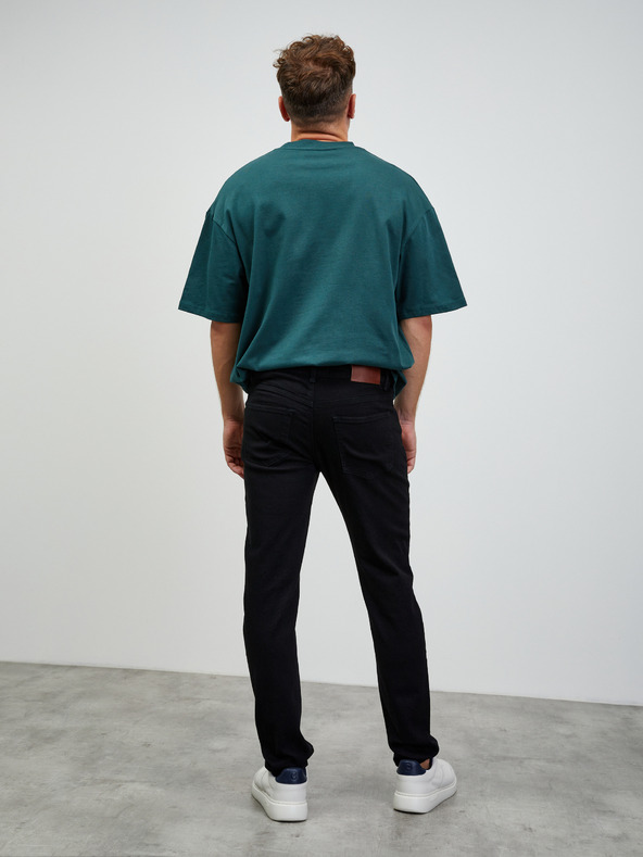 ZOOT.lab Črne moške kavbojke ravnega kroja ZOOT.lab Mario