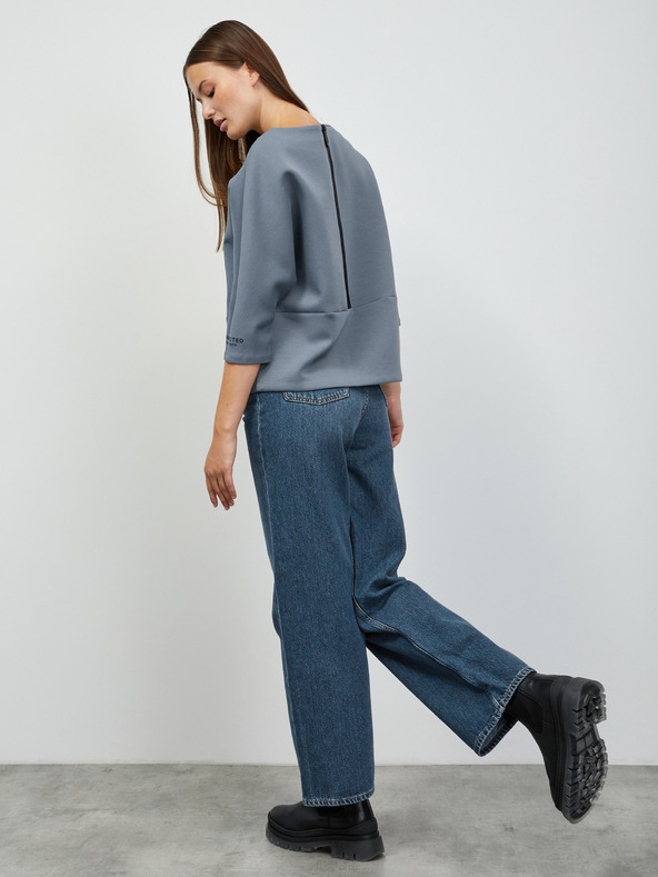 ZOOT.lab Modra ženska majica z zadrgo na hrbtu ZOOT.lab Salwa