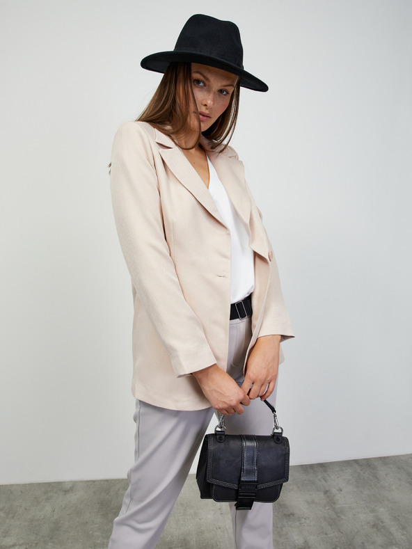 ZOOT.lab Svetlo sive ženske hlače s pasom ZOOT.lab Matylda