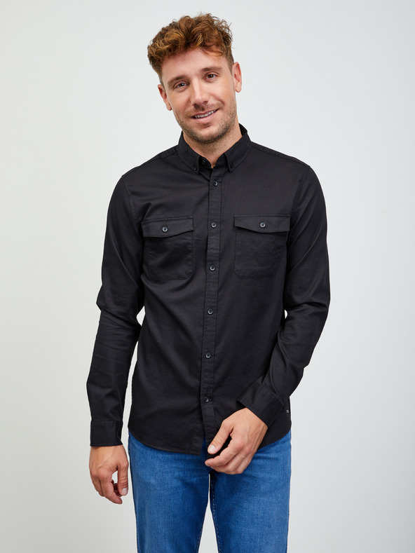 ZOOT.lab Črna moška srajca ZOOT.lab Stanley
