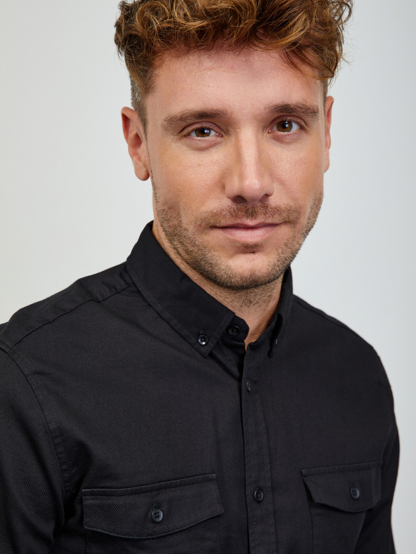 ZOOT.lab Črna moška srajca ZOOT.lab Stanley