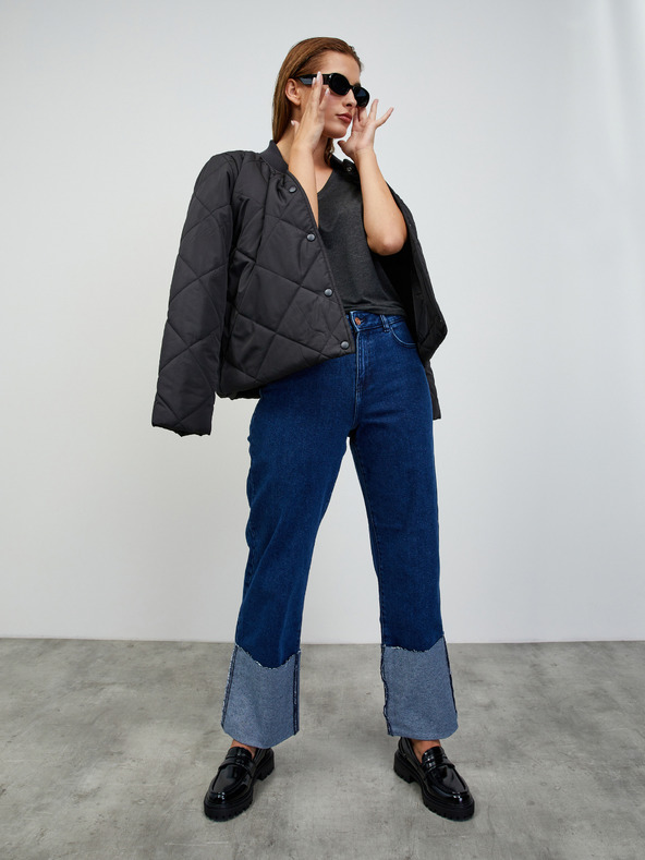 ZOOT.lab Temno siva ženska žgana osnovna majica ZOOT.lab Adriana 4