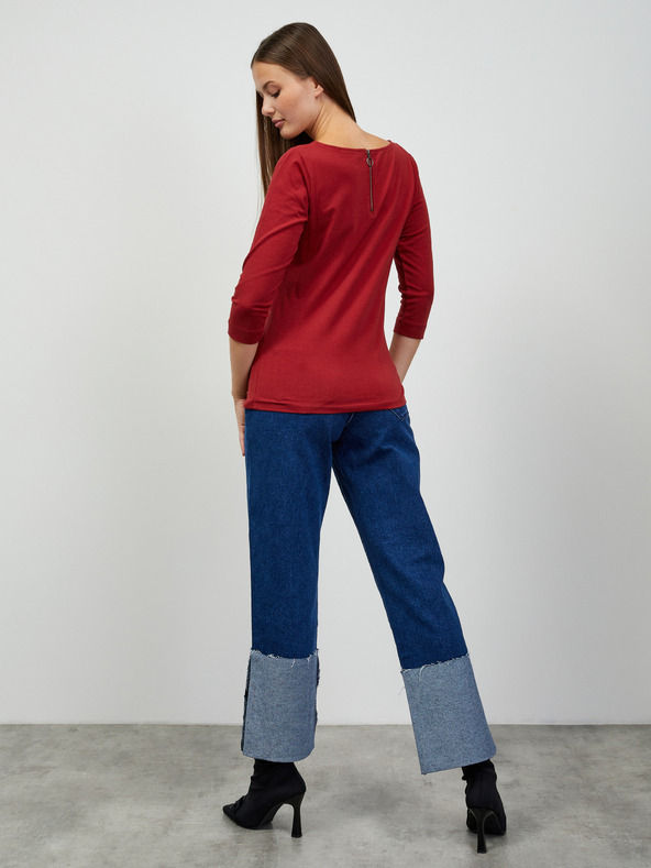 ZOOT.lab Rdeča ženska osnovna majica ZOOT.lab Zion