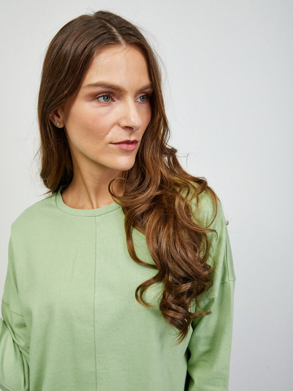 ZOOT.lab Svetlo zelena ženska majica z dolgimi rokavi ZOOT.lab Bambie