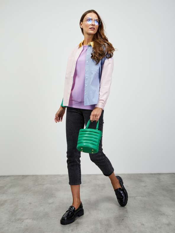 ZOOT.lab Svetlo vijolična ženska osnovna jopa s kapuco ZOOT.lab Brooklin