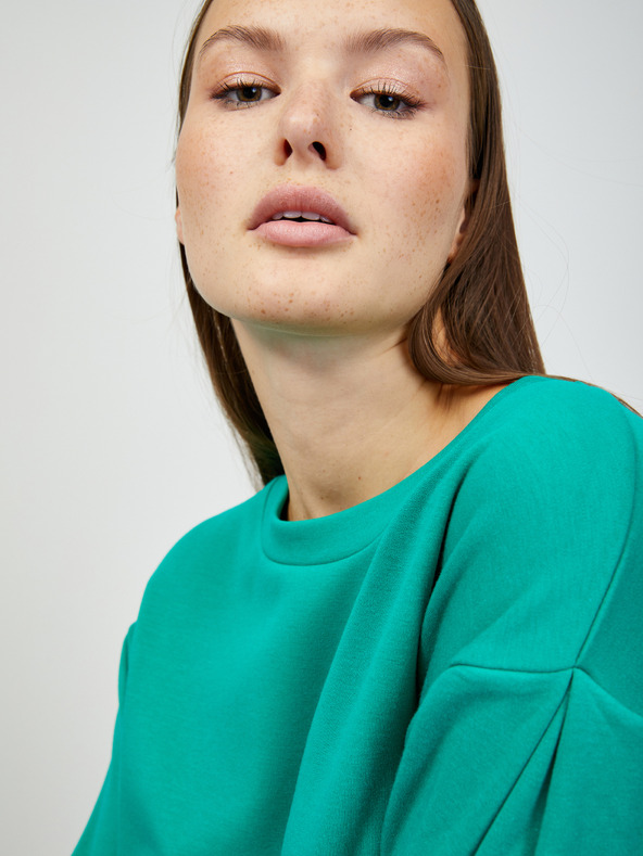 ZOOT.lab Zelena ženska osnovna jopa s kapuco ZOOT.lab Brooklin