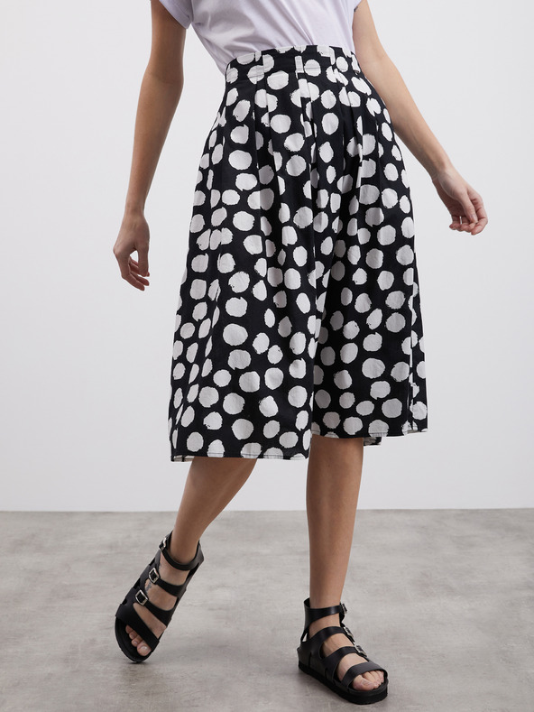 ZOOT.lab Belo-črno žensko krilo s pikami ZOOT.lab Jenesa